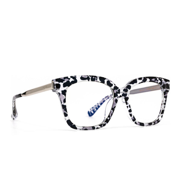 bella xs - clear leopard + prescription glasses 2