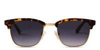 swatch for BIARRITZ - AMBER TORTOISE + BLUE GRADIENT POLARIZED SUNGLASSES