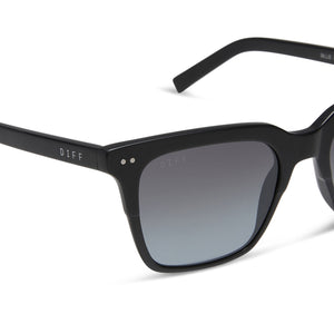 Billie Square Sunglasses | Matte Black & Gradient Polarized  display picture 1