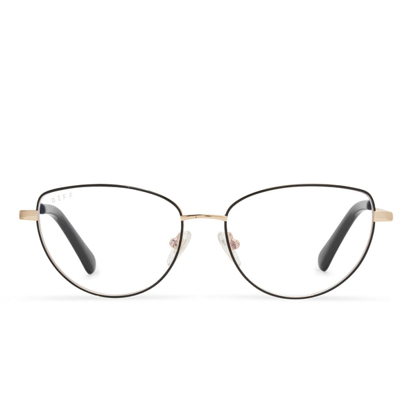 keri - black/gold + prescription glasses