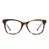 Color swatch for carina - clear leopard + prescription glasses