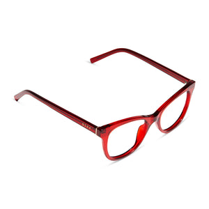 Prescription Cat Eye - Carmine Glasses Frame - Clear RX Lens - Carina by Diff Eyewear