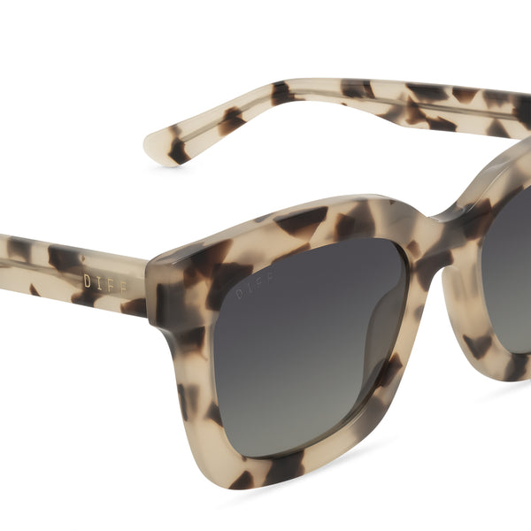 carson - cream tortoise + grey gradient + polarized sunglasses 3