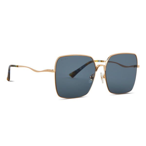 clara - gold + grey + polarized sunglasses 1