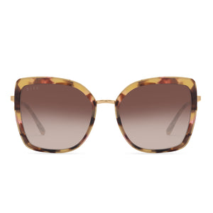 CLARISSE - GOLD + BROWN GRADIENT SUNGLASSES