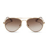 Color swatch for cruz xs - brushed gold + taupe rose gradient sunglasses