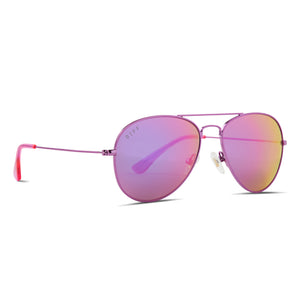 Cruz XS Aviator Sunglasses | Pink Rush Metallic & Pink Rush Mirror
