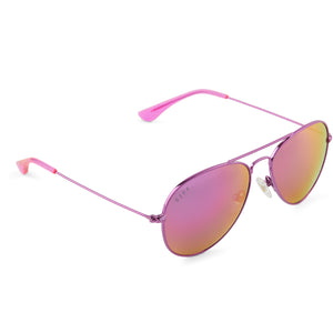 Cruz XS Aviator Sunglasses | Pink Rush Metallic & Pink Rush  display picture 3