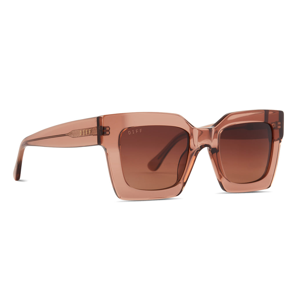 Dani Square Sunglasses Café Ole & Brown Gradient DIFF Eyewear