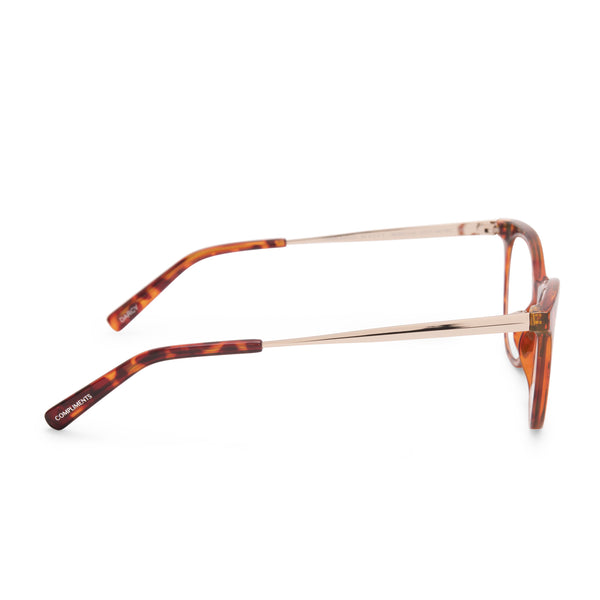 darcy - amber tortoise + blue light technology glasses 2