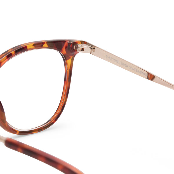 darcy - amber tortoise + blue light technology glasses 4