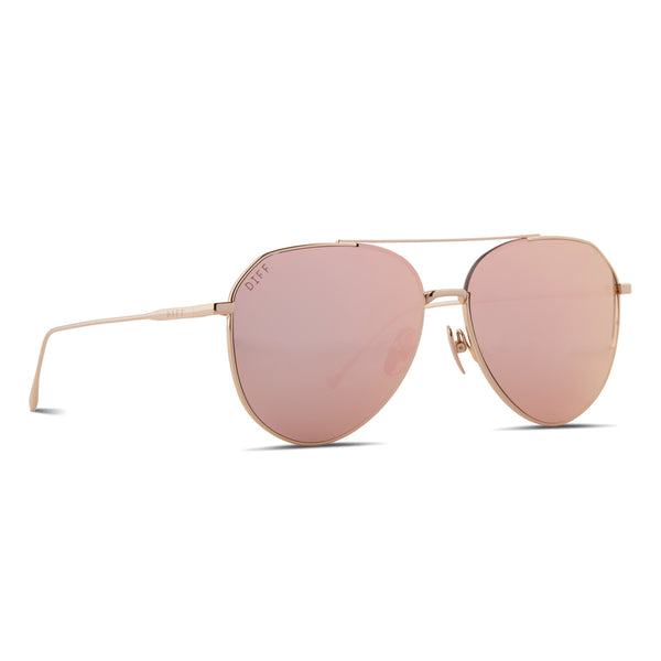 dash - gold + peach mirror sunglasses 1