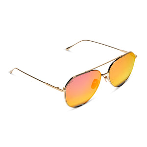 DIFF Eyewear Dash Polarized Aviator Sunglasses