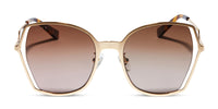 swatch for DONNA III - GOLD + BROWN GRADIENT POLARIZED SUNGLASSES