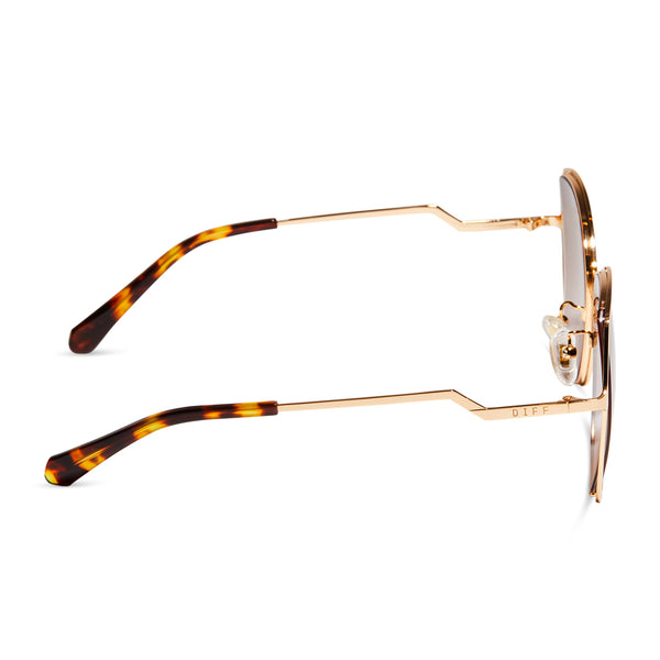 donna iii - gold + brown gradient polarized sunglasses 5