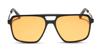 swatch for FENNEC SHAND™ - BLACK + ORANGE SUNGLASSES