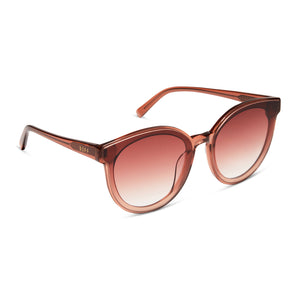 Gemma Round Sunglasses, Dusk & Dusk Gradient