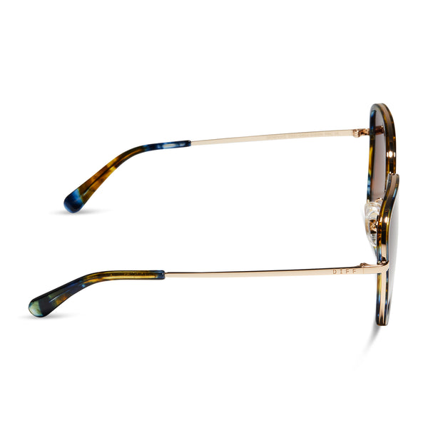 genevive - glacial tortoise + brown gradient sunglasses 3