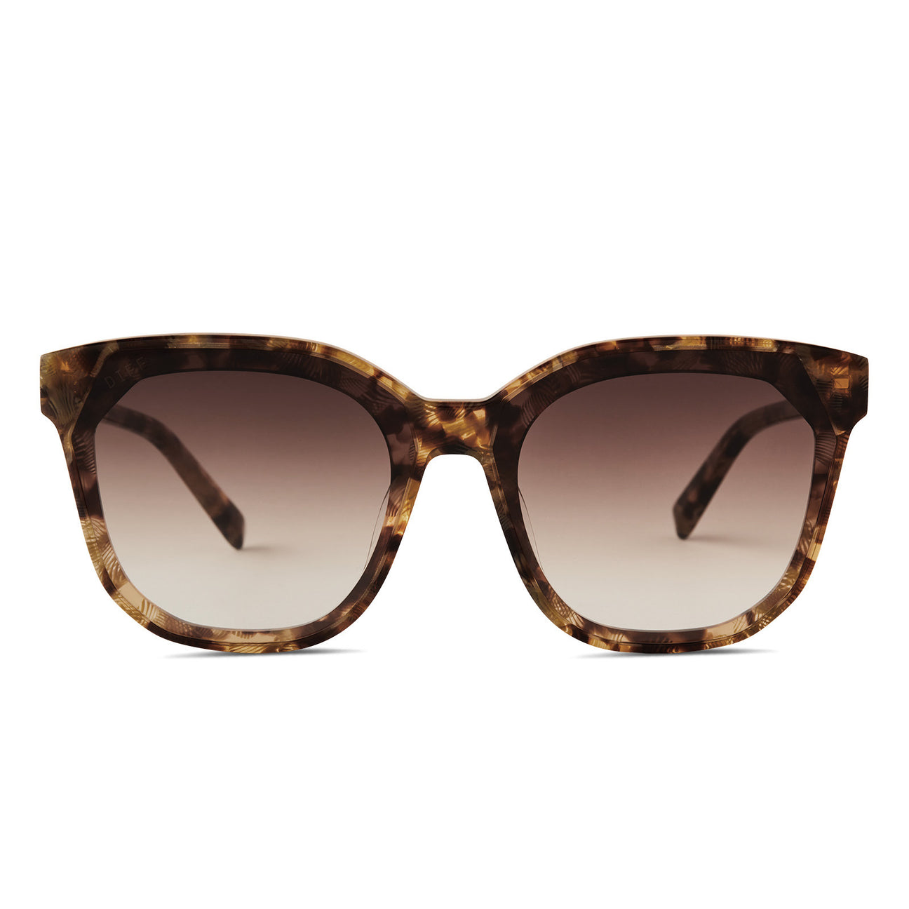 Gia Square Sunglasses Toasted Coconut & Brown Gradient DIFF Eyewear