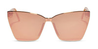 swatch for GOLDIE - APRICOT CRYSTAL + PEACH MIRROR SUNGLASSES