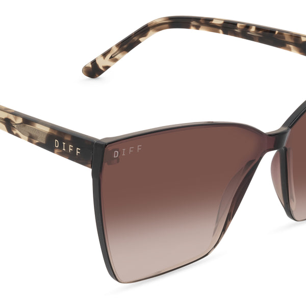 goldie - espresso tortoise + brown gradient sunglasses 4