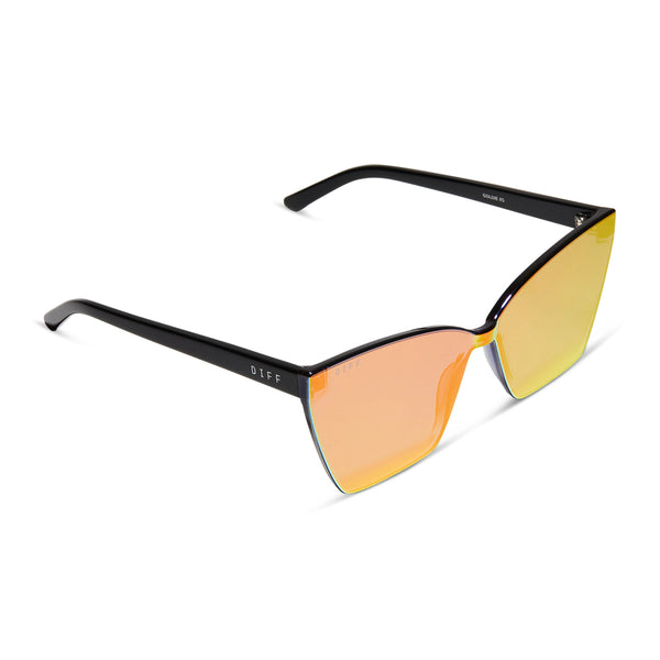goldie xs - black + sunset mirror sunglasses 3
