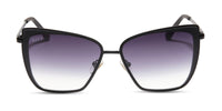 swatch for GRACE - MATTE BLACK + GREY GRADIENT SHARP SUNGLASSES