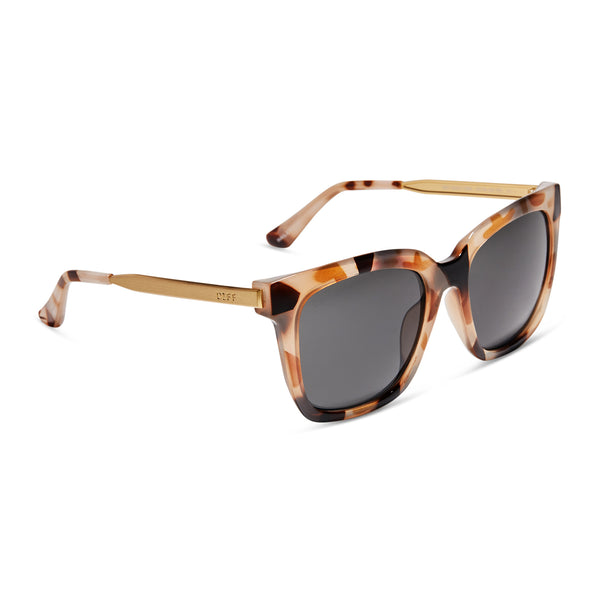 hailey - cream tortoise + solid grey sunglasses 2