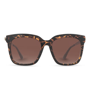 HAILEY - DARK TORTOISE + BROWN GRADIENT SUNGLASSES