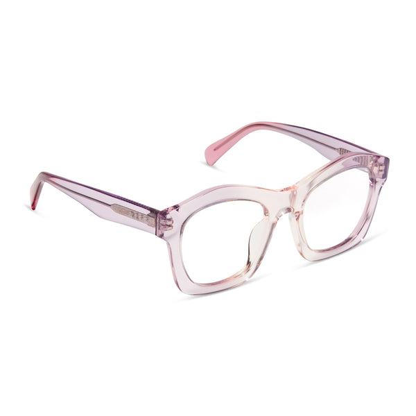 hayden - rose ombre + prescription glasses 1