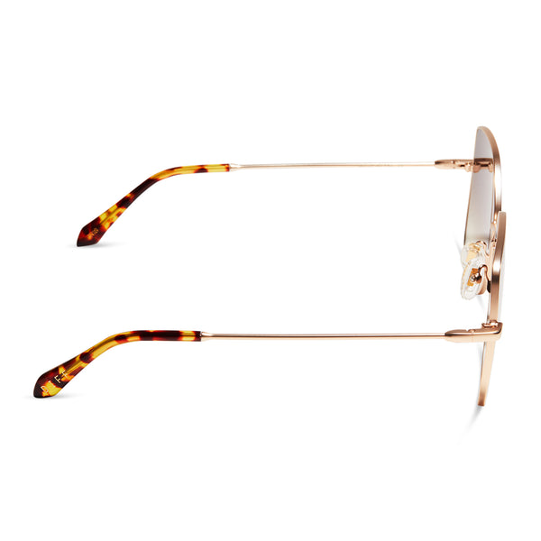 iris - matte gold + sharp brown gradient sunglasses 3