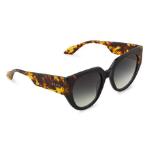 Evie & Ivy Black Flat-Edge Cat-Eye Sunglasses