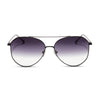 Color swatch for jane - gold + brown gradient sharp sunglasses