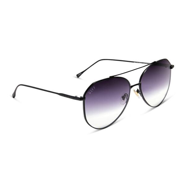 jane - matte black + grey gradient sharp sunglasses 2