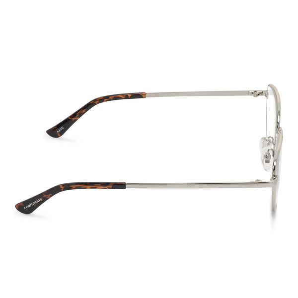 keri - silver/tortoise + blue light technology glasses 2