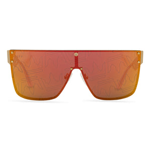Orange sales oversized sunglasses