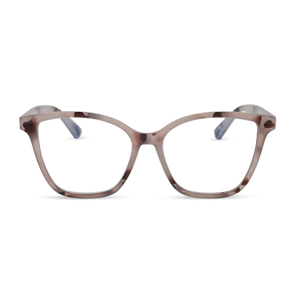 LEAH - CREAM TORTOISE + BLUE LIGHT READERS | DIFF Eyewear