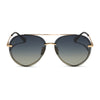 Color swatch for lenox - gold + black + grey gradient polarized sunglasses
