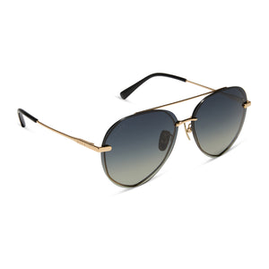 LENOX - GOLD + BLACK + GREY GRADIENT POLARIZED SUNGLASSES
