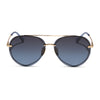Color swatch for lenox - gold + black + grey gradient polarized sunglasses