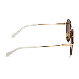 LENOX - GOLD + BROWN GRADIENT MIRROR POLARIZED SUNGLASSES