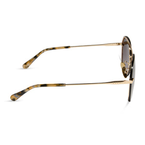 LENOX - GOLD + SEA TORTOISE TIPS + BROWN GRADIENT SUNGLASSES