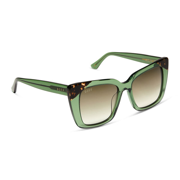 lizzy - sage crystal + g15 gradient sunglasses 2