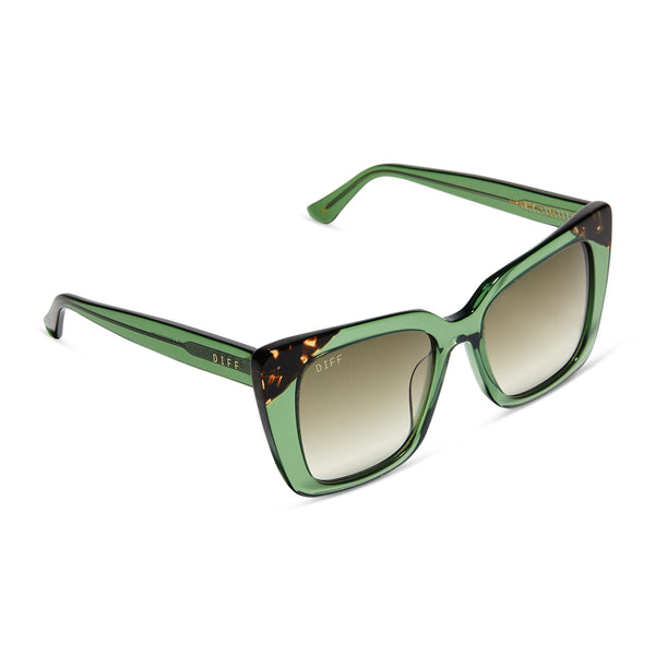 lizzy - sage crystal + g15 gradient sunglasses 4