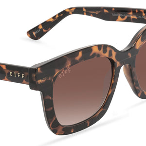 MAKAY - DARK TORTOISE + BROWN GRADIENT SUNGLASSES