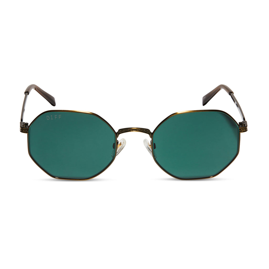 & – | Green | Master Eyewear Yoda™ DIFF Sunglasses Vintage Dagobah™ Gold