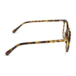 MAXWELL - AMBER TORTOISE + CLEAR GLASSES