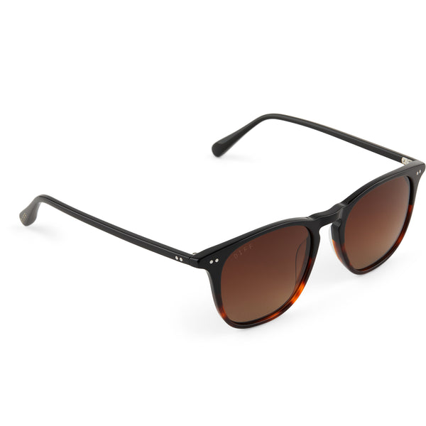 maxwell xl - black tortoise + brown gradient + polarized sunglasses 4