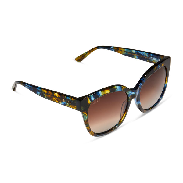 maya - glacial tortoise + brown gradient sunglasses 4
