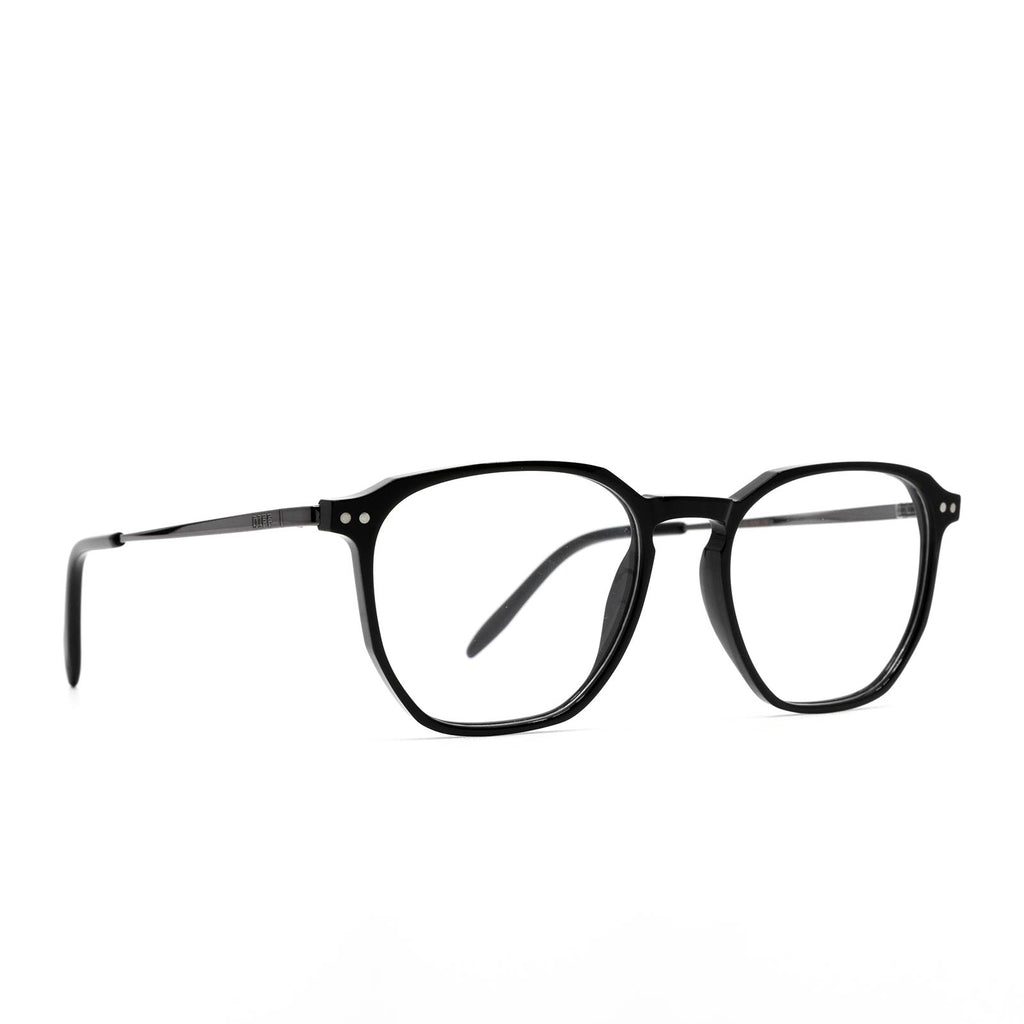 NOEL BLACK + CLEAR GLASSES DIFF Eyewear